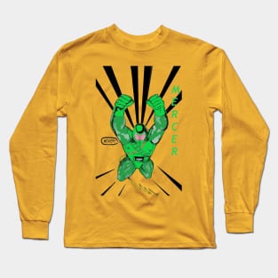 Mercer Supersoldier Jumping: Transparent Long Sleeve T-Shirt